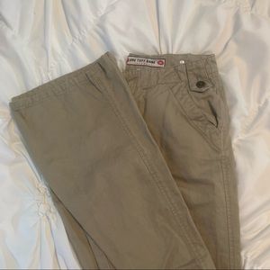 one tuff babe bootcut low-rise tan jeans